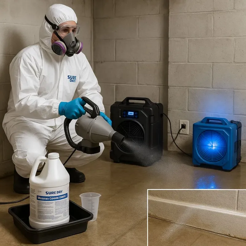 Sanitization and Odor Removal process in Falcon Heights, MN